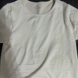 Zenana Off White Crop Top
